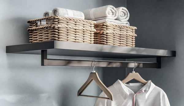 带Support衣架的搁板，深36cm &nbsp;