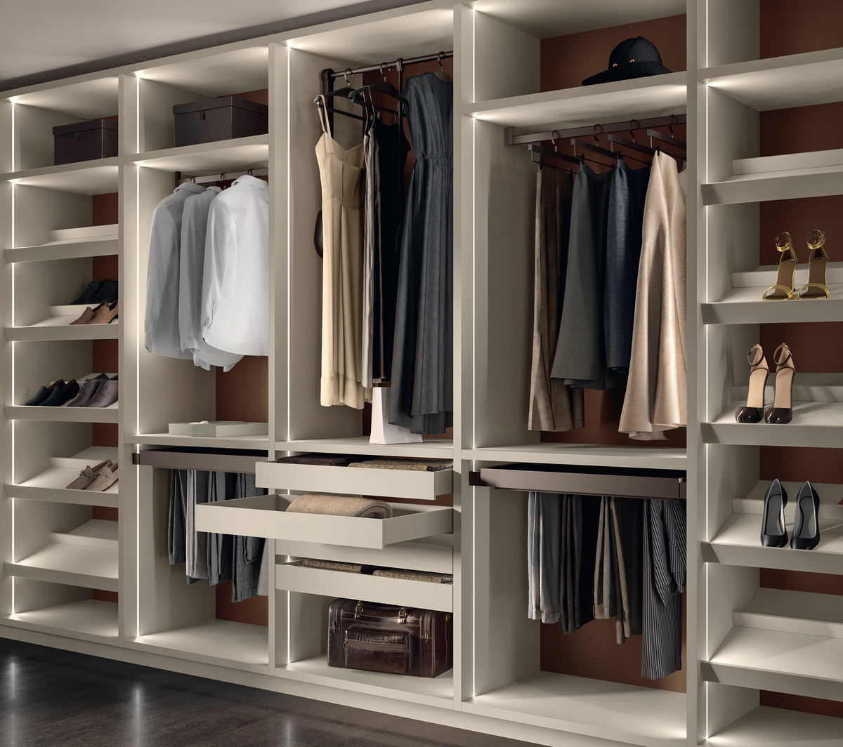 How to organise your walkin wardrobe for seasonal changes Scavolini