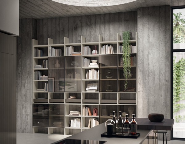 深色钢饰面铝制框架配浅色Stopsol反射玻璃门板 &nbsp;