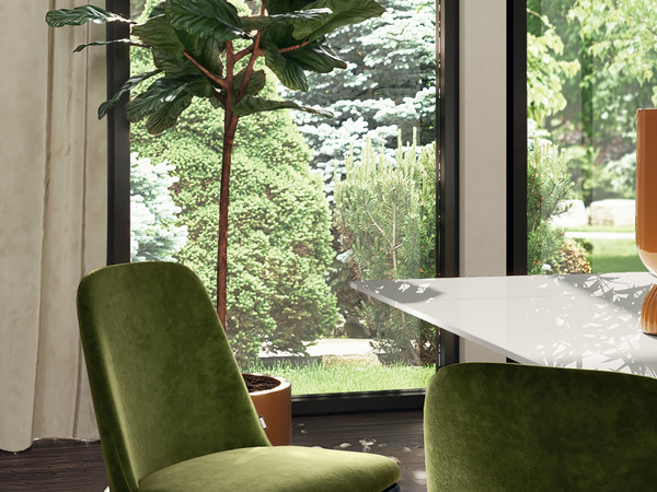 Sedie in velluto: glamour senza tempo nell'arredo moderno