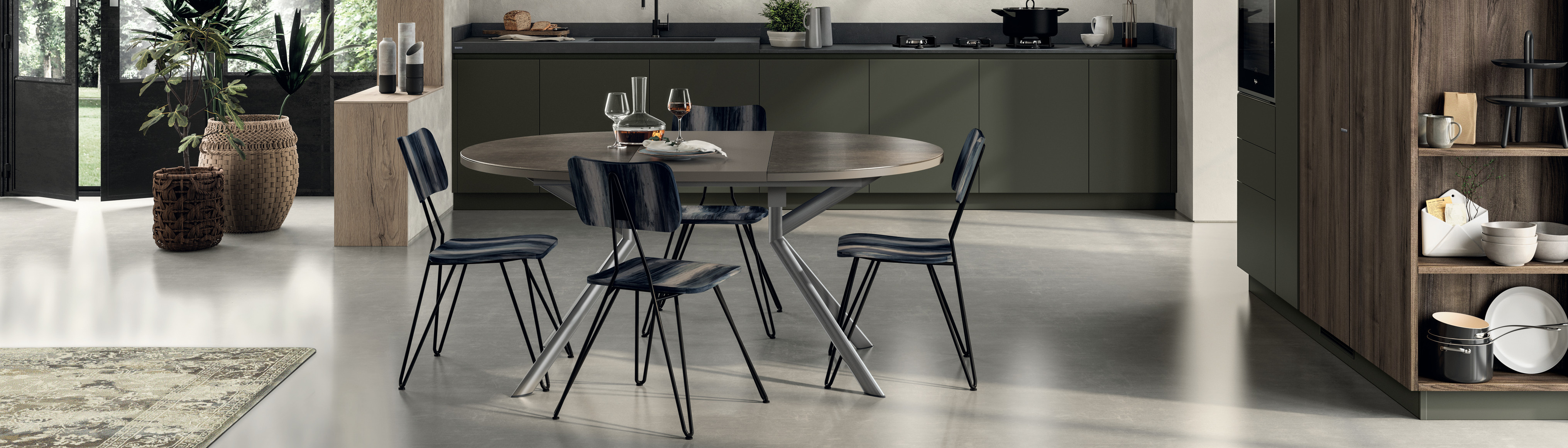 Tavoli e sedie per cucine moderne