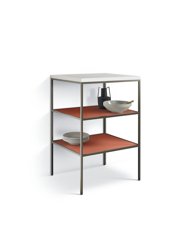 J_Box Open-fronted base unit with Aluminium profile