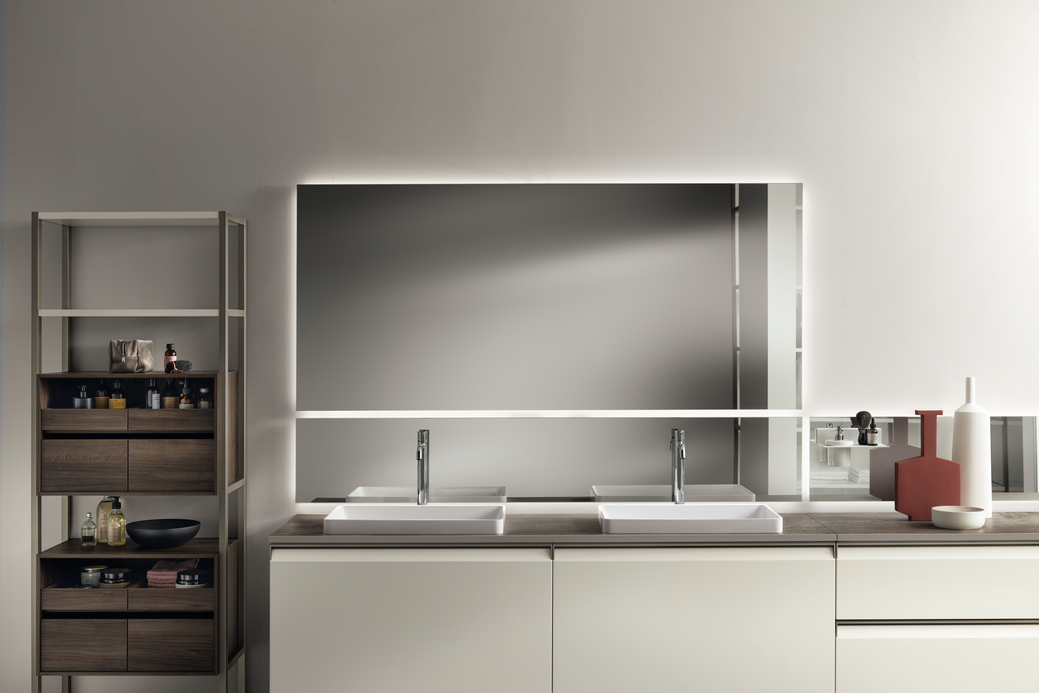 双盥洗盆浴室柜:家具布置构思 |Scavolini 杂志