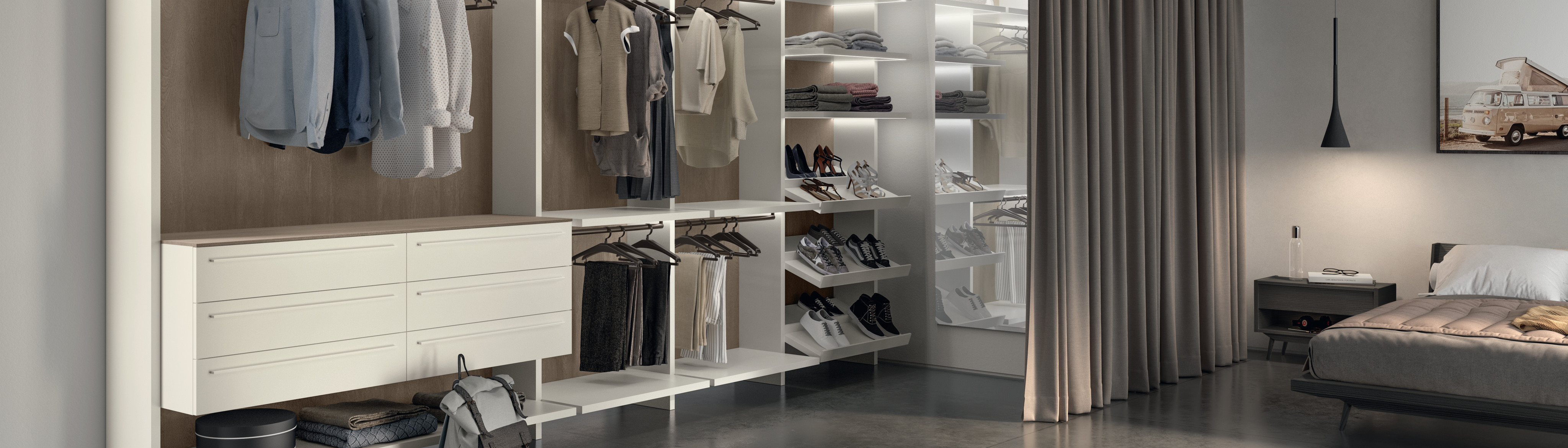 How to organize your walk-in closet