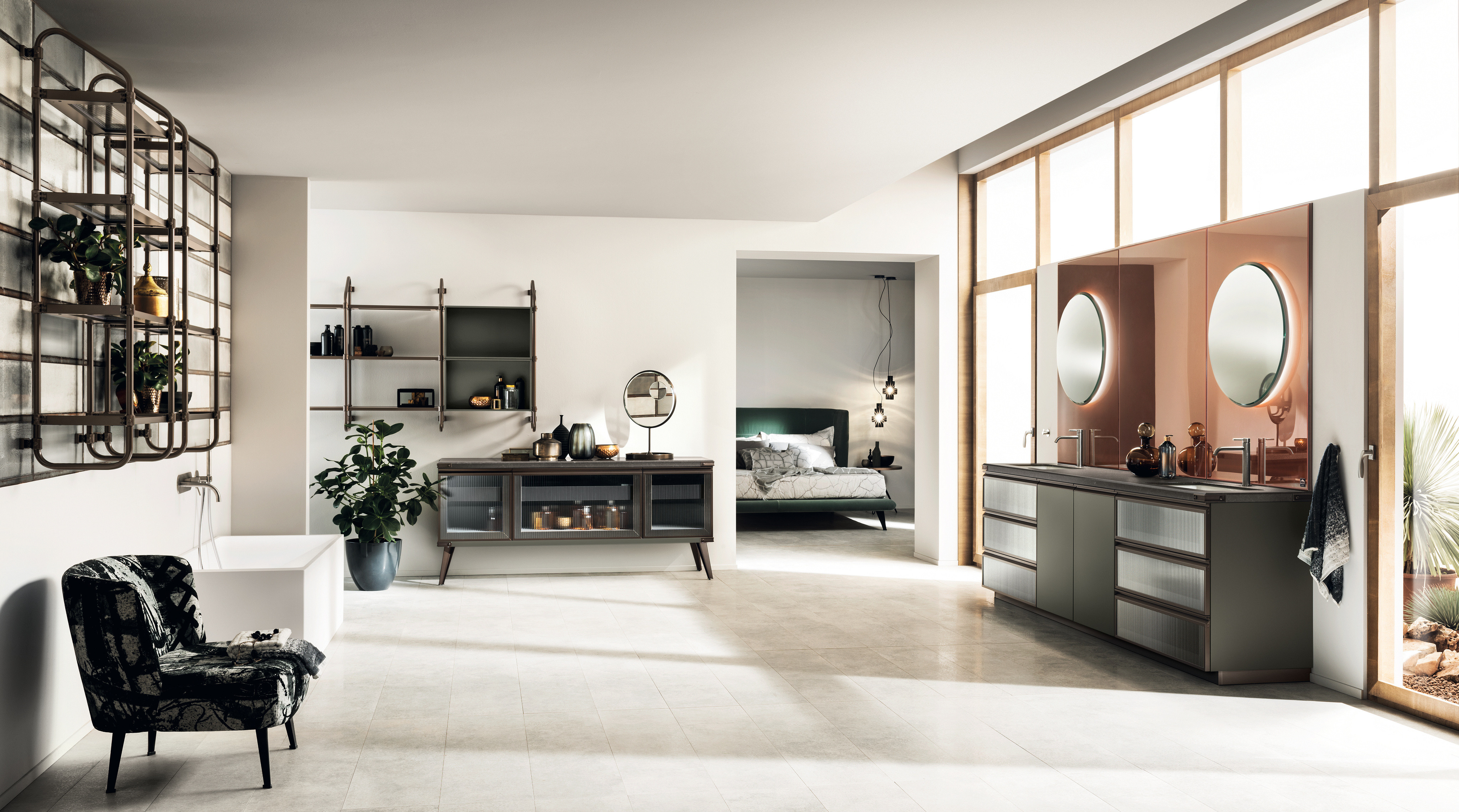 Bagno in suite e cabina armadio