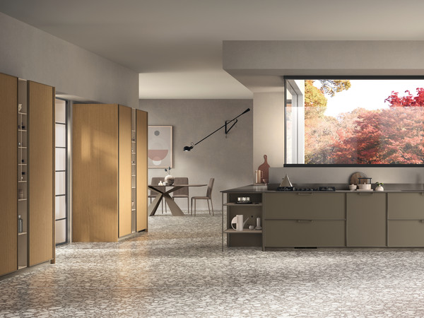 Colori autunnali per cucina e living